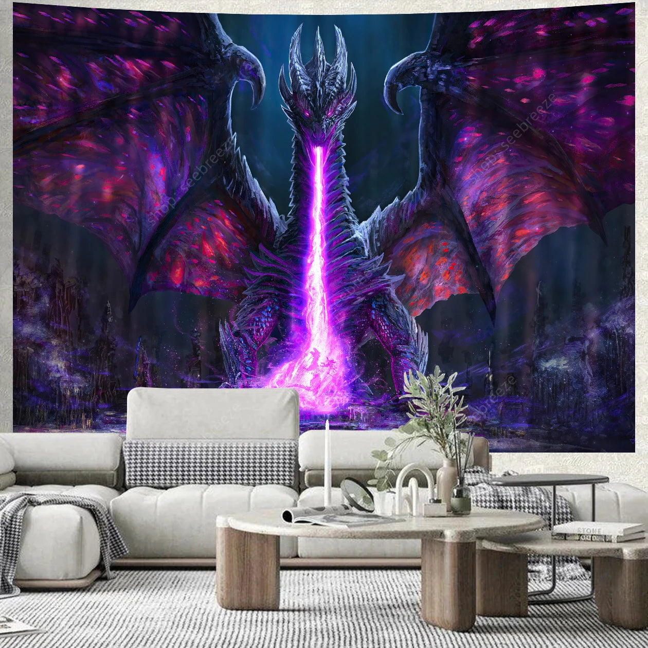 DragonLair™ UV Reactive Tapestry